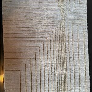 Cashmere & Silk Hand-Knotted Door-Mat Mat 20”x29” Excellent Condition